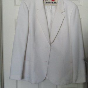 LADIES HABERDASHERY  SIZE 14 WHITE JACKET